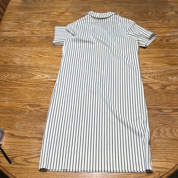 Vintage Polyester retro striped dress - Picture 2 of 5